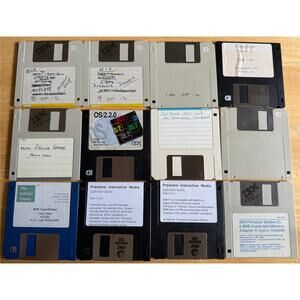 Lot of 12 Random Floppy Disks - Mystery Find! Used and Untested